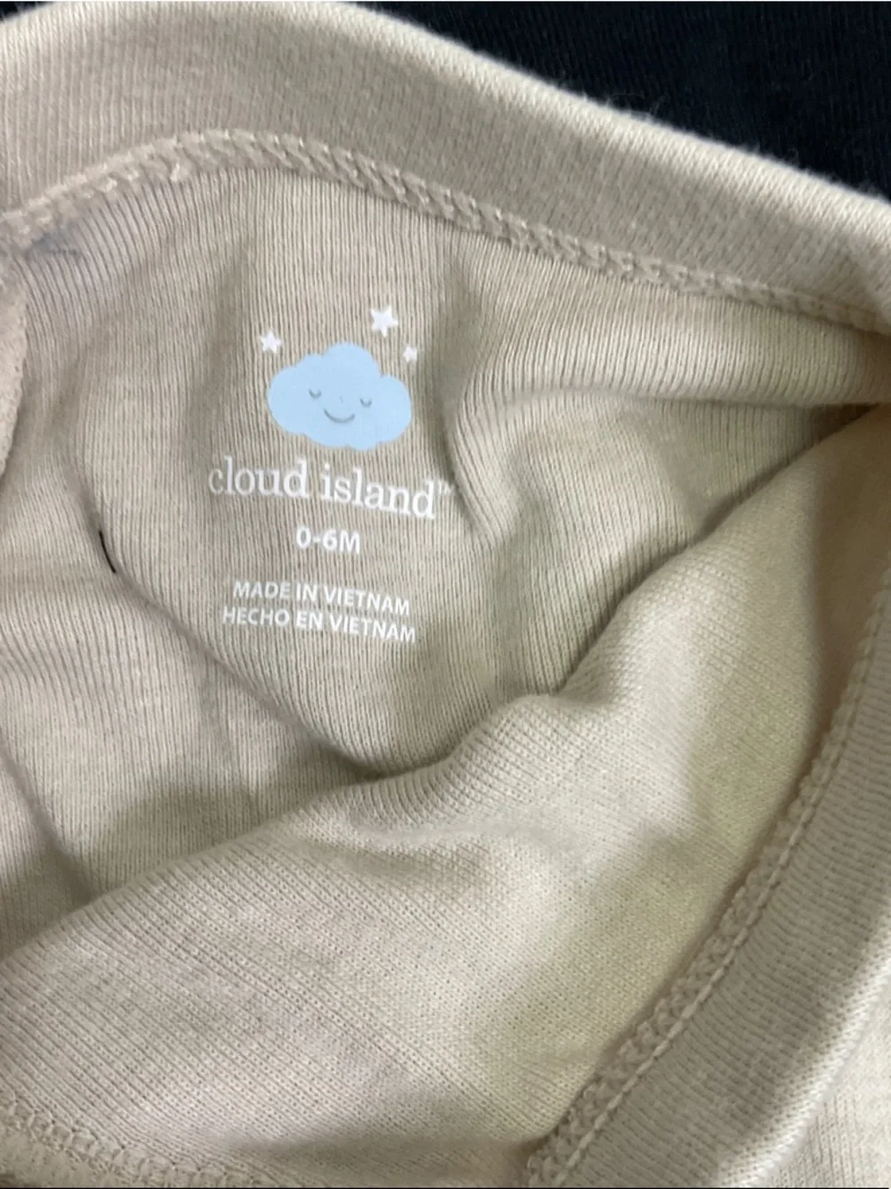 cloud island Two-Pack Joggers in Black & Beige